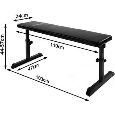 PHYSIONICS multifunkčná posilňovacia lavica, 110 x 47 cm