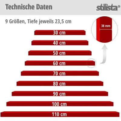 Stilista nástenná polica Volato, 70 cm, biele drevo