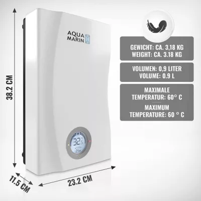 AQUAMARIN Elektronický prietokový ohrievač 24 kW, plast