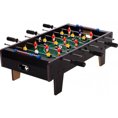 Mini stolný futbal s nožičkami 70 x 37 x 25 cm - čierny