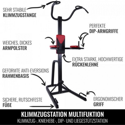 Gorilla Sports Multifunkčná pull-up stanica, 120 x 235 cm