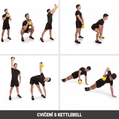 Gorilla Sports Súťažný kettlebell, červený, 32 kg