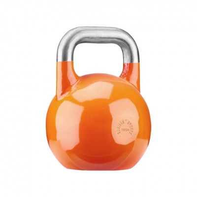 Gorilla Sports Súťažný kettlebell, oranžový, 28 kg