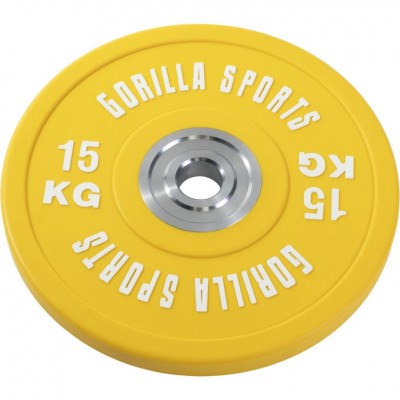 Gorilla Sports Záťažový kotúč, pogumovaný, 15 KG