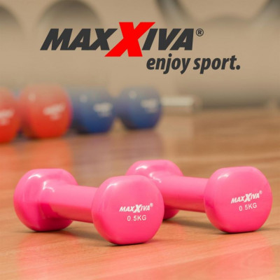 MAXXIVA sada vinylových činiek 2 x 0,5 kg, ružová