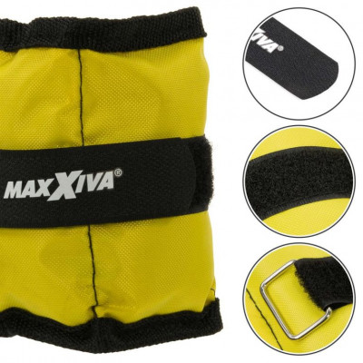 MAXXIVA záťažové manžety, 2 x 0,5 kg, žltá