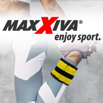 MAXXIVA záťažové manžety, 2 x 0,5 kg, žltá