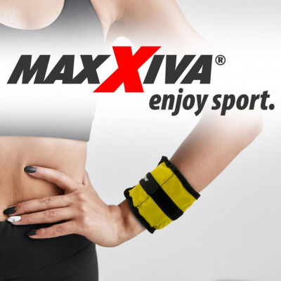 MAXXIVA záťažové manžety, 2 x 0,5 kg, žltá