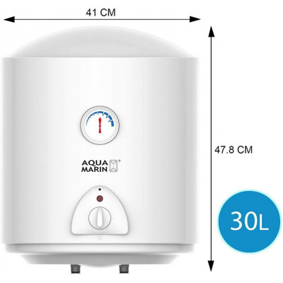 Elektrický zásobník na horúcu vodu 30 l, biely