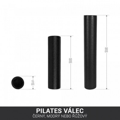 Gorilla Sports Pilates valec 60 x 15 cm, čierny