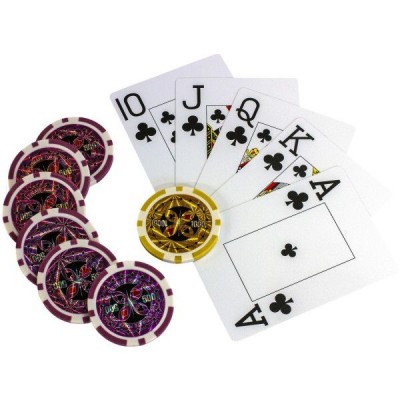 Poker set, 300 žetónov + miešačka kariet