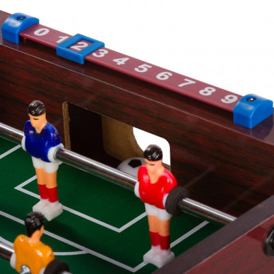 Mini stolný futbal 51 x 31 x 8 cm - tmavý