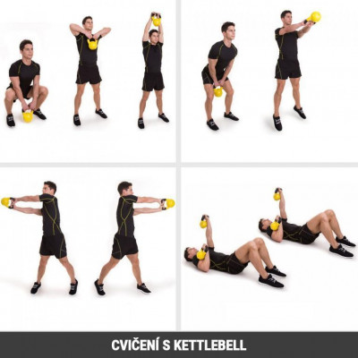 Gorilla Sports Súťažný kettlebell, fialový, 20 kg