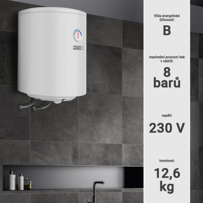 AQUAMARIN Elektrický ohrievač vody 30L, 1,5 kW